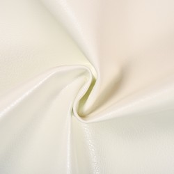 Ткань Дерматин (Кожзам) для мебели, цвет Белый (на отрез)  в Павловском Посаде