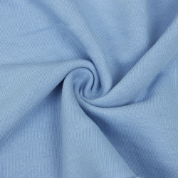 Ткань Футер 3-х нитка, Петля, цвет Светло-Голубой (на отрез)  в Павловском Посаде