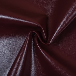 Ткань Дерматин (Кожзам) для мебели, цвет Бордовый (на отрез)  в Павловском Посаде