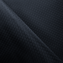 Ткань Оксфорд 300D PU Рип-Стоп СОТЫ, цвет Черный (на отрез)  в Павловском Посаде