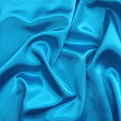 *Ткань Атлас-сатин, цвет Голубой (на отрез)  в Павловском Посаде