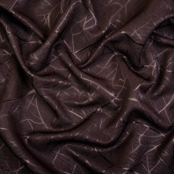 Ткань Блэкаут для штор &quot;Ледовое тиснение цвет Темно-Коричневый&quot; (на отрез)  в Павловском Посаде