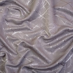Ткань Блэкаут для штор светозатемняющая 75% &quot;Ледовое тиснение цвет Серый&quot; (на отрез)  в Павловском Посаде