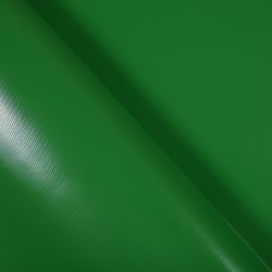 Тентовый материал ПВХ 450 гр/м2, Зелёный (Ширина 160см), на отрез  в Павловском Посаде, 450 г/м2, 799 руб