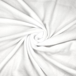 Флис Односторонний 130 гр/м2, цвет Белый (на отрез)  в Павловском Посаде