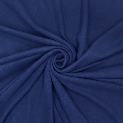 Флис Односторонний 130 гр/м2, цвет Темно-синий (на отрез)  в Павловском Посаде