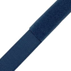 Контактная лента 25мм цвет Синий (велькро-липучка, на отрез)  в Павловском Посаде