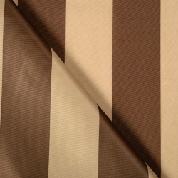 Ткань Оксфорд 300D PU, Бежево-Коричневая полоска (на отрез)  в Павловском Посаде