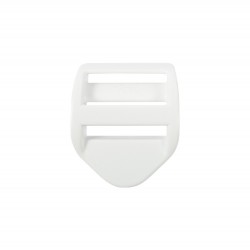 Пряжка регулировочная 25 мм УСИЛЕННАЯ (трехщелевка), цвет Белый LS (поштучно)  в Павловском Посаде