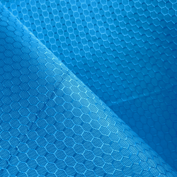 Ткань Оксфорд 300D PU Рип-Стоп СОТЫ, цвет Голубой (на отрез)  в Павловском Посаде