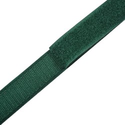 Контактная лента 25мм цвет Зелёный (велькро-липучка, на отрез)  в Павловском Посаде