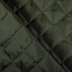 Стеганая подкладочная ткань с синтепоном (100гр/м2),  Хаки   в Павловском Посаде