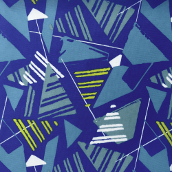 Ткань Оксфорд 210D PU, принт &quot;Лимонные треугольники&quot; (на отрез)  в Павловском Посаде
