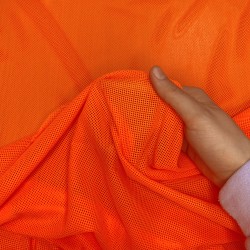 Трикотажная Сетка 75 г/м2, цвет Оранжевый (на отрез)  в Павловском Посаде